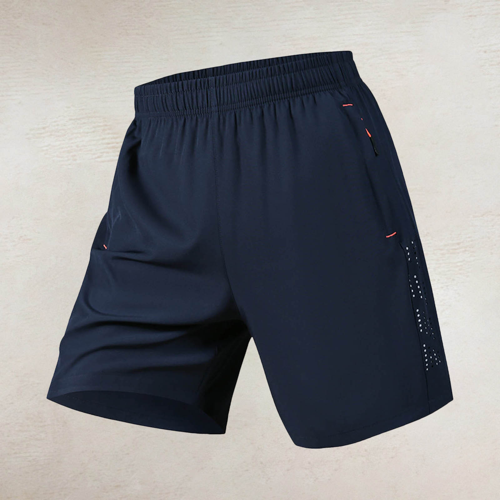 thumbnail image 2 of Pantalones cortos informales de verano de secado rápido para hombre, seda Ice elástica en los cuatro lados, bolsillos con cremallera, deportes al aire libre, S-XXXL, 2 of 4